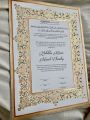 Customized Nikkah Contract Frame | Nikkah Contract | Bride Groom Thumbprint |. 