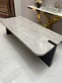 Latest design unique marble look centre table made of HD Gloss UV Sheet. 