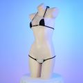 Lingerie Three-point Women's Cosplay Cute Maid Uniform Bikini Cat Anime Cos Fun Underwear Black Lolita Sleepwear.