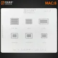 Amaoe Mac1-9 BGA Reballing Stencil For Mac M1 T2 MacBook Pro A2159 A1534 A1706 A1707 EN EM SSD DDR WiFi CPU NAND Power IC Chip. 