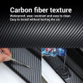 Anti Scratch Car Door Sill Protector Sticker Nano Carbon Fiber DIY Paste Protector Strip Auto Side Mirror Protection Tape Film. 