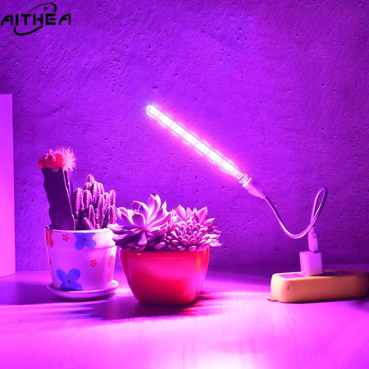 AITHEA Portable Full Spectrum Led Grow Light Phytolamp Red & Blue USB ...