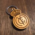 Real Madrid - Football Club - Nepalese Wooden Keyring/Keychain. 