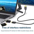 DisplayPort to HDMI-Compatible Adapter 4K/1080P DP to HDMI Adapter Male to Female Video Audio Converter For PC Laptop Projector. 