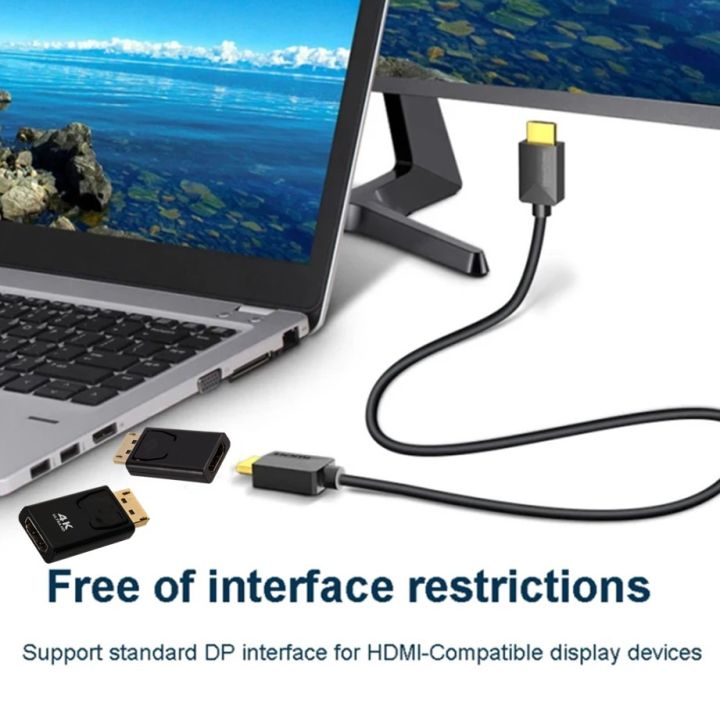 DisplayPort%20to%20HDMI-Compatible%20Adapter%204K/1080P%20DP%20to%20HDMI%20Adapter%20Male%20to%20Female%20Video%20Audio%20Converter%20For%20PC%20Laptop%20Projector%20-%20Image%205