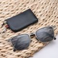 Portable Sunglasses New Ultra Light Stainless Steel Folding Sunglasses Fishing Polarized Retro Square Sunglasses HD Fashionable.