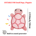 Mini cute turtle dog plush toy, squeaking dog teething sound toy, soft and safe, good for dental health, suitable for puppies.