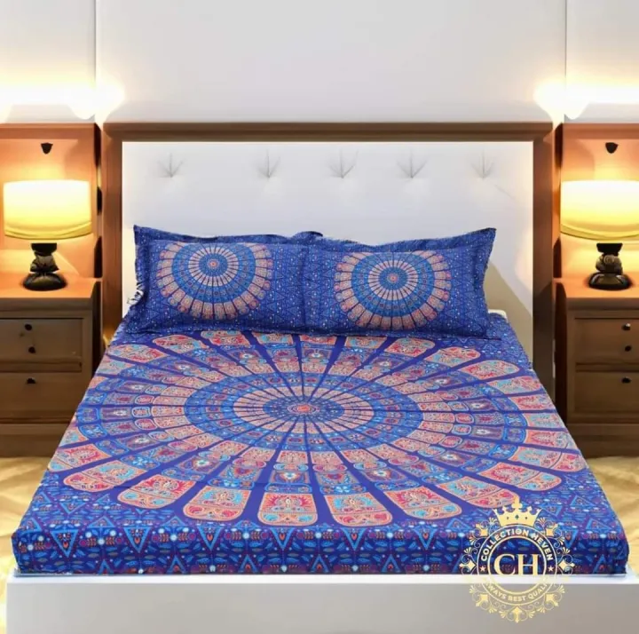 Eid%20New%20Collection%20Panel%20Bedsheet%20king%20size(8feet/7.5%20feet)%20with%202%20pillows%20cover%20-%20Image%202