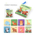 Soft Baby Books toys Montessori 3D Touch Feel High Contrast Cloth Book Sensory Early Learning games for kids Educational toys.