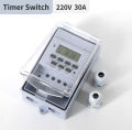 TNCE 30A Timer Switch, Waterproof 220V time controller, set to seconds, 32 groups of timer on and off, for light, water pump.