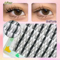 Fairy Lash Clusters Natural Look Manga Eyelash Clusters Wispy D-Curly Cluster Eyelash Extensions 120 Pcs 8-16MM.