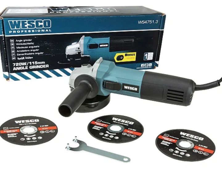 Wesco Industrial Electric Grinder 4 inch - 800 w