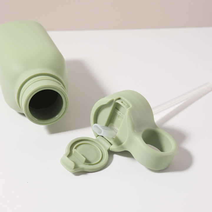 1%20PC%20450ml%20Baby%20Sippy%20Cup%20Silicone%20Flip%20Lid%20Water%20Bottle%20Portable%20Toddler%20Sports%20Baby%20Tableware%20-%20Image%206