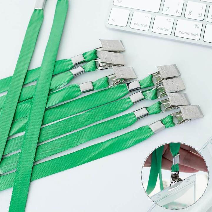 Office2art%20PM10%20fabric%20card%20neck%20strap%2010mm.%20Green%20(100/pack)%20card%20neck%20strap%20badge%20iron%20badge%20employee%20badge%20holder%20student%20name%20badge%20student%20name%20badge%20-%20Image%207