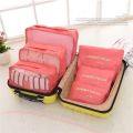 6 Pcs Set Travel Storage Bag Large Capacity Waterproof Luggage Clothing Underwear Storage Bag Bag With Zipper. 