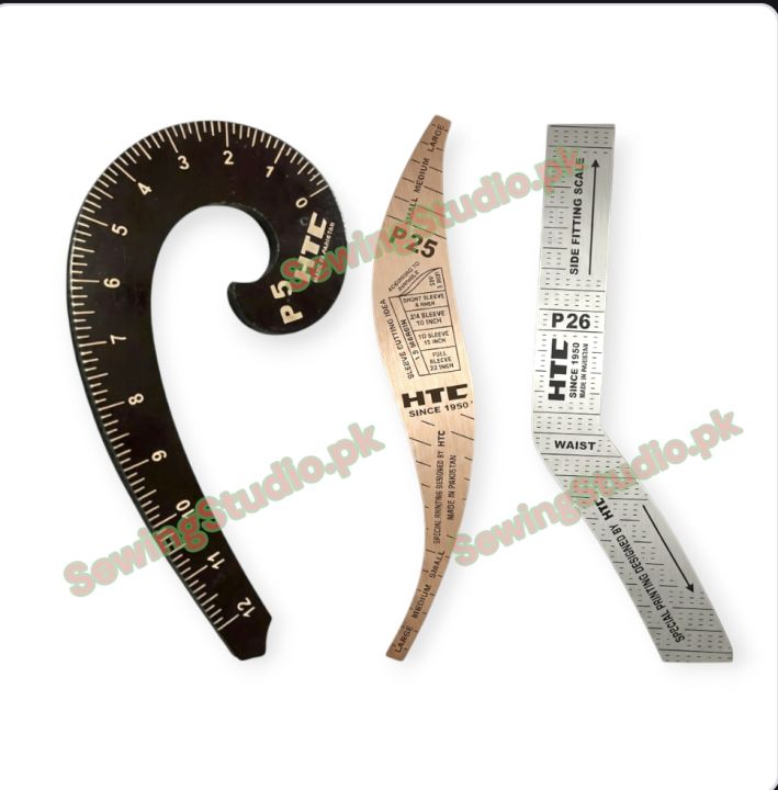 Tailors Sleeve Scale French Curve Scales Combo Pack Ruler (Set of 3 ...