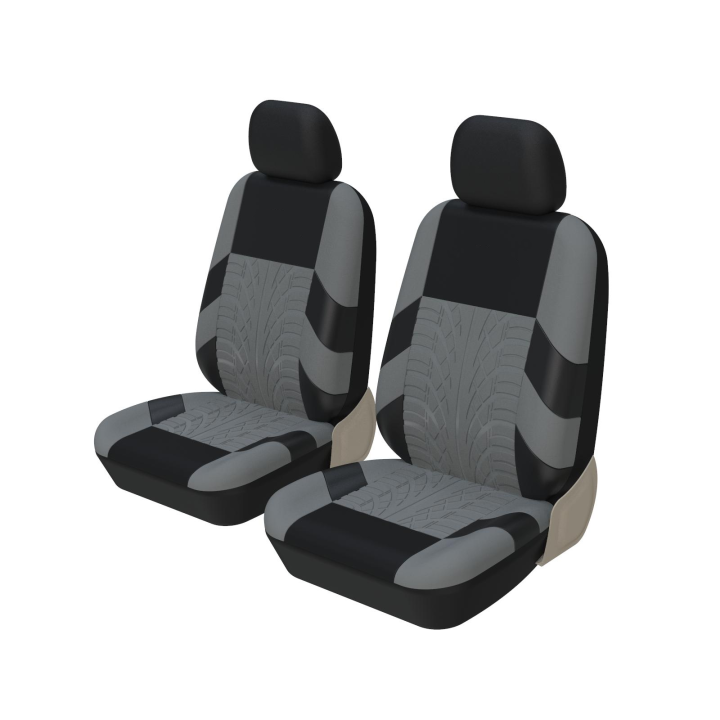 2 Front Car Seat Covers Polyester For Car Universal Cloth SUV Sedan Van Automotive Interior Covers