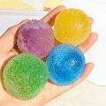 Sensory Stress Reliever Reusable Slushie Squeeze Ball with Crunchy Crackling Noise Creative Moldable Fidget Putty. 