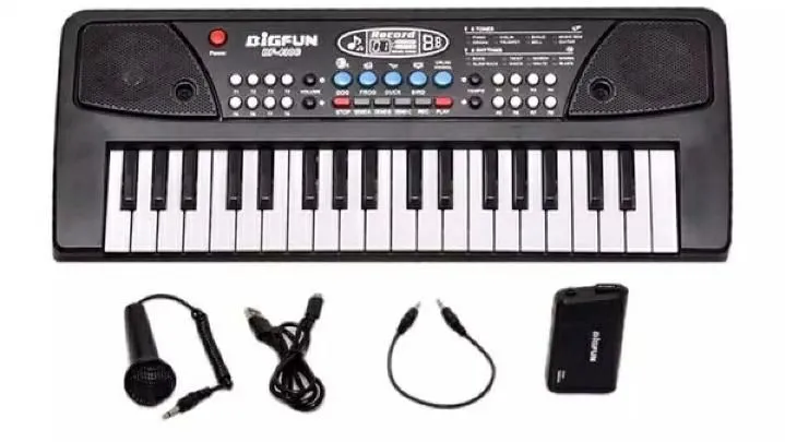Electronic%20Keyboard%20Organ%20Piano%2037%20Keys%20With%20Mini%20Microphone%20BIG%20FUN%20Musical%20Instruments%20USB%20CHARGING%20AND%20AUX%20CABLE%20-%20Image%203