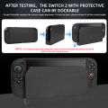 TPU Split Protective Case for Switch 2 Console Anti-Slip Full Silicone Cover Skin Sleeve Shell for Switch 2 Accessories.