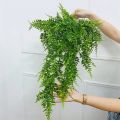 2pcs 90cm Persian Fern Leaves Vines Home Room Decor Hanging Artificial Plant Plastic Leaf Grass Wedding Party Wall Balcony Decor. 