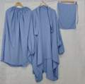 3 piece Jilbab set New colors available ( Scarf, Skirt, Niqab ) or colors bhe mil jaingay. 
