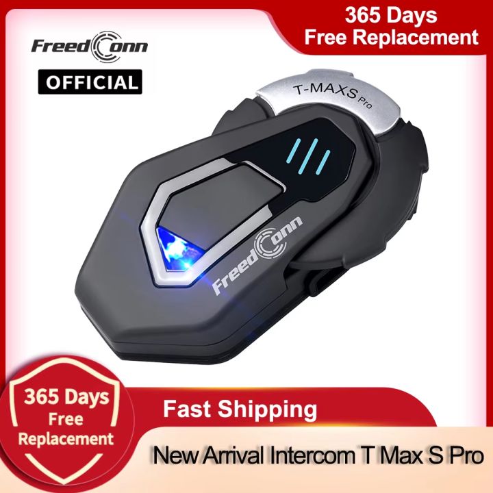 FreedConn%20Bluetooth%20Motorcycle%20Intercom%20Helmet%20Headset%20Music%20FM%20Waterproof%208%20Riders%20Headphones%20Comunicator%201000M%20T%20Max%20S%20Pro%20-%20Image%207