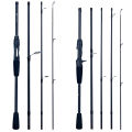 FLENHAI Spinning Baitcasting Travel Carbon Mini Fishing Rods 1.8~2.4m Casting Weight 5-30g M Fast Lure Goods For PHISHGER Pole. 