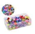 100pcs/Box Dental Polishing Brush Polisher Prophy Cup Rubber Latch Colorful Nylon Bristles Mix Style Dentist Tool Lab Material. 