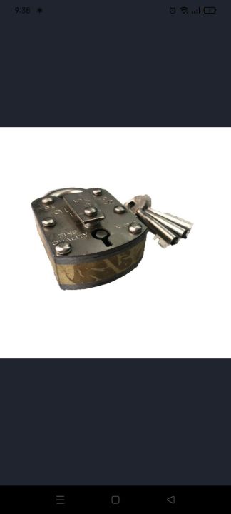 Desi Pad Lock, 2inch size Brass Livers. Made in Pakistan