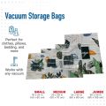 Space Saver Vacuum Sealer Storage Bags For Comforters and Blankets Clothes Home Packing Organizer. 