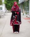 Ladies free size long khimar and plazzo set for regular use. 