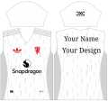 Customizable soccer jersey for official and training matches adult sizes. 