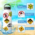 Warning Signs Stickers [50pcs] Bans Cautions Directions Stickers for Helmet Water Bottle Laptop Phone Skateboard Travel. 