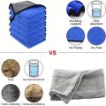 1/3/6pcs Microfiber Car Washing Towel Soft Quick Drying Windows Mirrors Wiping Rags Home Double Layer Cleaning Cloths. 