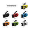 Solar Radio Hand Crank Powered FM AM NOAA Weather Radio 2000mAh Emergency Hand Dynamo Power Bank Multifunctional LED Flashlight.