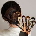 U-Shaped Hair Fork Fashion Tortoiseshell Acetate Acrylic Hairpin Geometric Headwear Hair Sticks Women Girls Hair Accessories. 