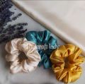 silk scrunchies for girls/soft ponytail-pack of 3. 
