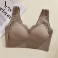 Bust Minimizing Seamless Thin Bra Large  Size Tank Style Side Smoothing Anti-Sagging Close-Fitting Comfortable Wear. 