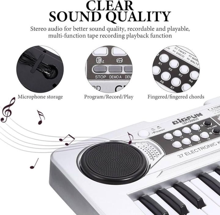 BigFun%2037%20keyborad%20Children's%20Electronic%20Organ%20Electronic%20Keyboard%20Piano%20Children%20Piano%20Multipurpose%20Piano%20Toy%20Kids%20Piano%20Toy%20Piano%20Keyboard%20Pianos%20for%20Kids%20Intelligent%20Toy%20Music%20Microphone%20Plastic%20-%20Image%205