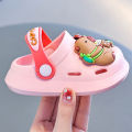 One Pairs of Summer Kids' Garden Clogs Shoes Boys & Girls Beach Sandal Lightweight Breathable Cute Capybara Baby Slippers. 