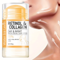 Retinol and Collagen Neck and Face Firming Cream, Firming Neck Cream Stick with Hyaluronic Acid, Moisturizing Formula, Suitable for Men and Women. 