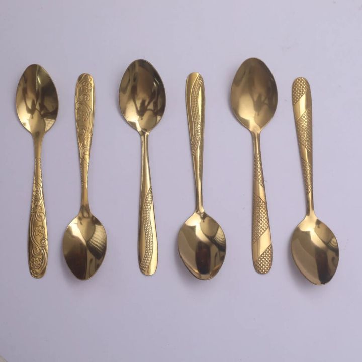 Luxury%20Gold%20Color%206%20Piece%20Tablespoon%20Stainless%20Steel%20Spoon%20Set%20-%20Elegant%20And%20Durable%20Cutlery%20Set%20Multi%20Design%20-%20Image%203