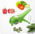 2 in 1 Vegetable & Fruit Multi Cutter & Peeler,Veg Cutter Sharp Stainless Steel 5 Blade Vegetable Cutter with Peeler (Green, Plastic). 