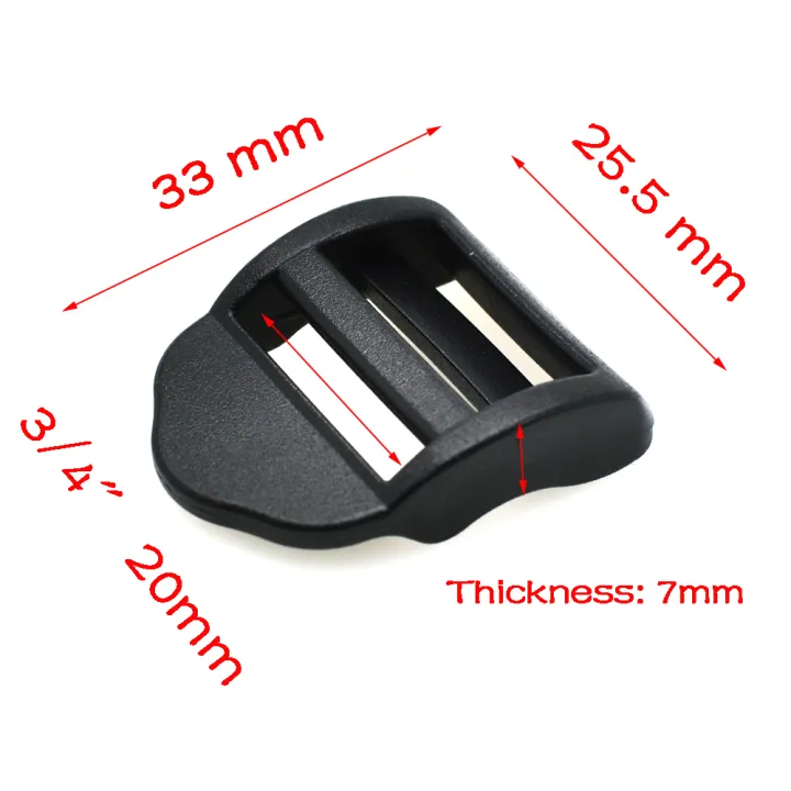 10%20Pcs/Pack%2020mm%2025mm%2032mm%2038mm%20Plastic%20Black%20Ladder%20Lock%20Slider%20Release%20Buckles%20for%20Backpack%20Straps%20Webbing%20-%20Image%207