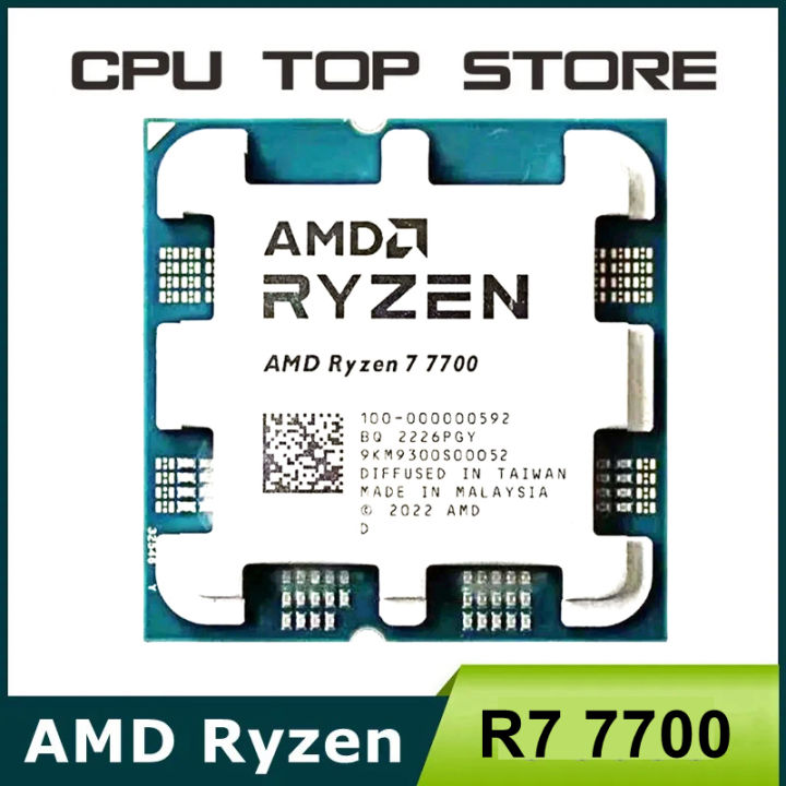 AMD Ryzen 7 R7 7700 3.8GHz 8-Core 16-Thread CPU Processor LGA AM5 ...