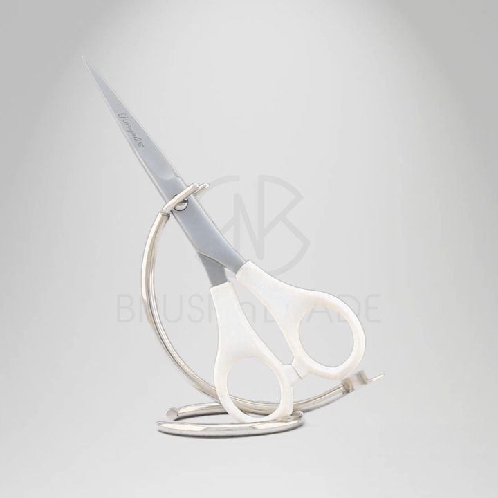 BrushnBlade White 6” Hairdressing Scissors – Multipurpose Lightweight ...