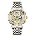 UTHAI Watch For Men Trendy High end Light Luxury Versatile Quartz Watches Waterproof Roman Hollow Male's Clock Watch V009. 