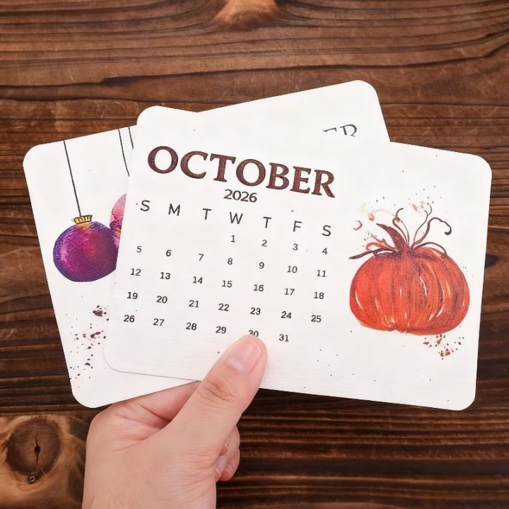 2026 Year Plantable Seed Paper Calendar Wildflower Herb Seeds ...