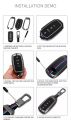Kia Picanto Metal Key/Remote Cover with Key Chain Premium Quality Imported. 